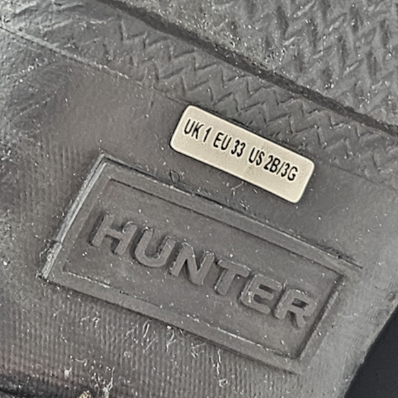 Hunter original nebula rain boots size 3 black - Picture 5 of 15